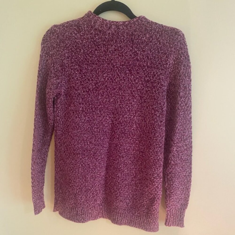 LOFT Sweater Color Maroon and‎ White Size X-Small NWT